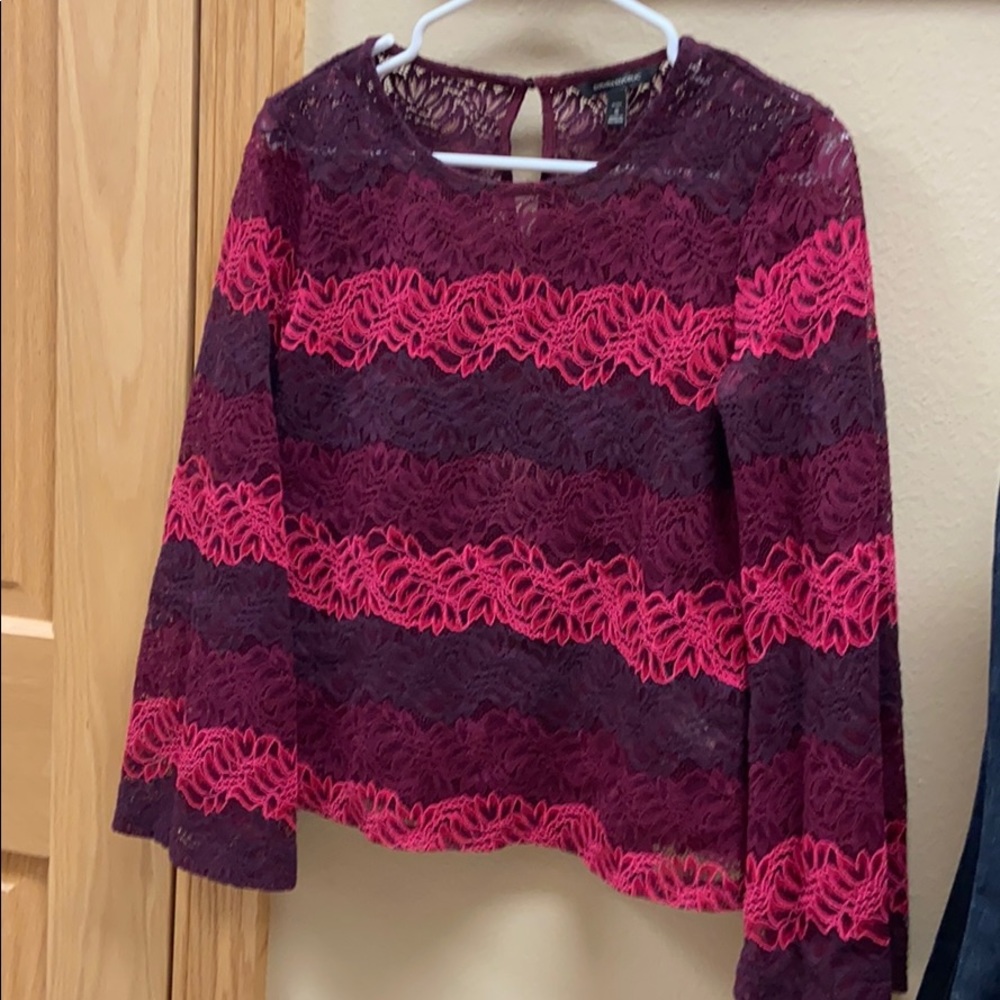Banana republic laced blouse